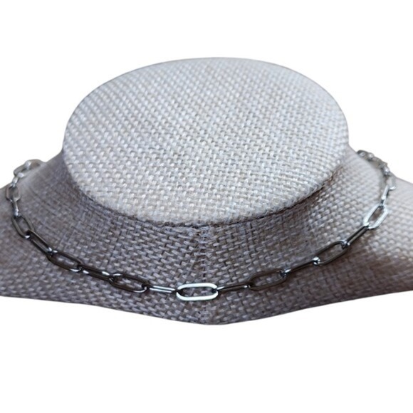 Stainless Steel Paperclip Necklace | Giftable Under $50 | | 2 for $40 - Picture 5 of 6